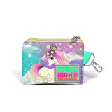 Coral High Kids Pembe Su Yeşili Unicornlu Kız Desenli Bozuk Para Çantası 21833