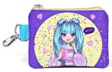 Coral High Mor Anime Desenli Bozuk Para Çantası - Kız Çocuk
