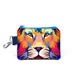 Coral High Kids Lacivert Saks Aslan Desenli Bozuk Para Çantası 21841