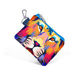 Coral High Kids Lacivert Saks Aslan Desenli Bozuk Para Çantası 21841