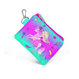 Coral High Kids Açık Pembe Mor Unicornlu Prenses Desenli Bozuk Para Çantası 21871