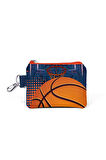 Coral High Kids Turuncu Lacivert Basketbol Desenli Bozuk Para Çantası 21895