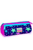Coral High Kids Saks Yıldız Desenli Üç Bölmeli Kalem Çantası 22311