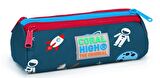 Coral High Kids Astronot ve Uzay Üç Bölmeli Kalem Çantası - Erkek
