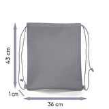 Coral High Kids Lacivert Pembe Unicorn Desenli İpli Büzgülü Sırt Çantası 22456