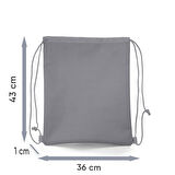 Coral High Kids Siyah Kaplan Desenli İpli Büzgülü Sırt Çantası 22487