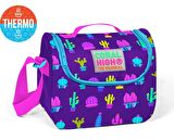 Coral High Lacivert Kaktüs Desenli Termoslu Beslenme Çantası - Kız Çocuk