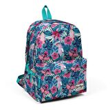 Coral High Çiçek Desenli Büyük Boy Okul Sırt Çantası 23187