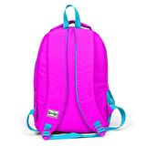 Gümüş Simli Kumaşlı Unicorn Desenli Üç Bölmeli USB Bağlantılı Kız Çocuk Okul Sırt Çantası