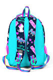 Coral High Kids Lacivert Pembe Kedili Paten Desenli Üç Bölmeli Okul Sırt Çantası 23658