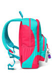 Coral High Neon Mercan Turkuaz Desenli Okul Sırt Çantası 23685