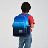 Coral High Büyük Boy Okul Sırt Çantası Mavi Renk Geçişli 23745