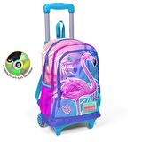 Coral High Büyük Boy Çekçekli Sırt Çantası Flamingo Desen 23905