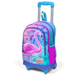 Coral High Büyük Boy Çekçekli Sırt Çantası Flamingo Desen 23905