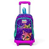 Coral High Büyük Boy Çekçekli Sırt Çantası Kedi Desenli 23932
