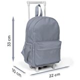 Coral High Anaokulu Çekçekli Sırt Çantası Flamingo Desen 24006
