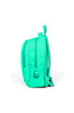 Coral High Kids Su Yeşili Üç Bölmeli USB Şarjlı Kulaklık Çıkışlı Sırt Çantası 24309