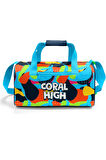 Coral High Lacivert Mavi Graffiti Desenli Spor Çantası 27524