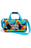 Coral High Lacivert Mavi Graffiti Desenli Spor Çantası 27524
