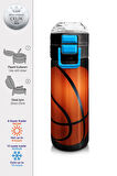 Coral High Kids Siyah Basketbol Desenli Pipetli ve Direkt İçim Çelik Termos 500 ml 31795