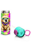 Coral High Kids Mor Pembe Köpek Desenli Pipetli ve Direkt İçim Çelik Termos 500 ml 31813