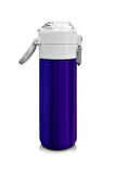 Coral High Kids Renkli Çizgili Desenli Pipetli ve Direkt İçim Çelik Termos 500 ml 31874