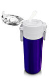 Coral High Kids Renkli Çizgili Desenli Pipetli ve Direkt İçim Çelik Termos 500 ml 31874