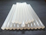 Wellhise Beyaz Çubuk Silikon 11mm Kalın Sıcak Mum Silikon 22cm 1 Kg. 48 Adet