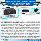 Ambulans Mevzuatına Uygun 2 Kameralı 8 Kanal Mobil NVR 1 TB 7 inç Monitörlü Tak Kullan Set