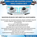 Ambulans Mevzuatına Uygun 2 Kameralı 8 Kanal Mobil NVR 1 TB 7 inç Monitörlü Tak Kullan Set
