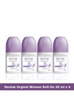 Deotak Original Antiperspirant Ter Önleyici Leke Yapmayan Kadın Roll-On Deodorant 35 ml x 4