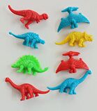 20 Adet 4 Farklı Renk Dinazor Seti Plastik Dinozor Oyuncak