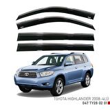 Toyota highlander cam rüzgarlığı kromlu niken 2008+
