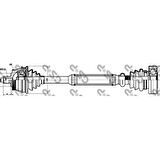 Vag On Aks Komple Sol Abs LI 45 Dis A4 Passat 1,8 / 1,8t 96>01 - Gsp 203005