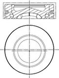 Vag Piston+segman (80,01mm 0,50) Golf VII Jetta Passat Polo Beetle A1 A3 Altea İbiza V Leon Toledo Octav - Mahle 028pi00140002