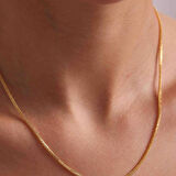 14 Ayar Altın Palmiye Zincir Kolye 1.25 mm