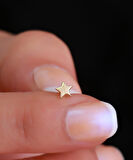 14 Ayar Altın Yıldız Tragus Piercing