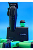 SUPREME TRİMMER Supreme Trimmer Siyah Recharge Clipper – 7500+ RPM Motor, 3 Saatlik Pil, Çıkarılabilir Batarya