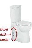 Yapıtaşı YT317 Klozet Temiz Su Girişi Delik Kapatma Tapası Contalı Krom Renk 2 Adet