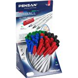Pensan Tükenmez Kalem Triball 1.0 MM Bilye Uç Renkli 60 LI Stand 1003-60'Lı Paket