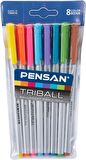 Pensan Triball 1.0 Tükenmez Kalem 8 Renk Set