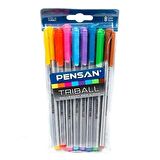 Pensan Triball 1.0 Tükenmez Kalem 8 Renk Set