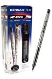 My-tech 0.7 Kalem 25'li Paket Siyah