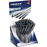 Pensan Tükenmez Kalem Triball 1.0 MM Bilye Uç Mavi 60 LI Stand 1003-60'Lı Paket