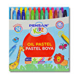 Pensan Kidz Karton Kutu Pastel Boya 24 Renk