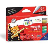 Pensan Kidz Temizlenebir 7 Renk Metalik Markör Kalem Pe99930Mrk8Rnk
