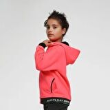 Kız Çocuk İkili Takım Neon Pembe Siyah
