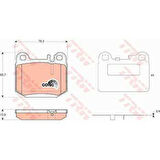 Mercedes Fren Balatası Arka - Fren Balatası Arka - Trw Gdb1457