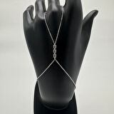 Silver Damla Taş Detaylı Zarif Şahmeran - Silver