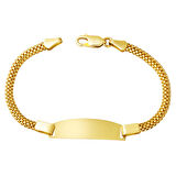 Örgü Zincirli 14 Ayar Altın Çocuk Bilekliği